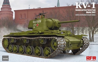 1/35 KV-1 Mod.1942 装甲強化型鋳造砲塔搭載型 w/可動式履帯