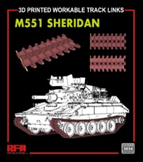 予約する　　1/35 M551 シェリダン用可動式履帯 (3Dプリンター製)
