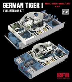 予約する　　1/35 タイガーⅠ用フルインテリア キット 極初期/前期/中期/後期 4 in 1