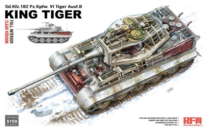 予約する　　1/35 Sd.Kfz.182 キングタイガー w/フルインテリア (クリアパーツ版)