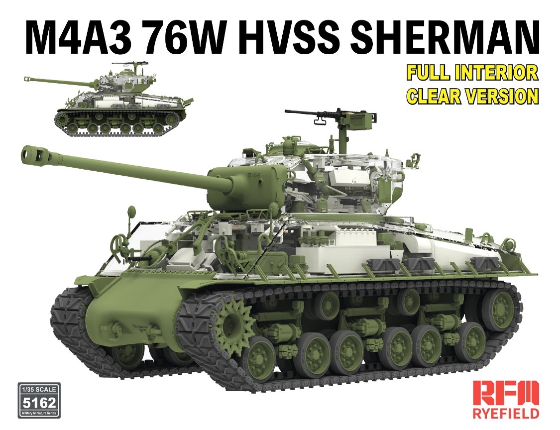 予約する　　1/35 M4A3 シャーマン 76Ww/フルインテリア クリアバージョン