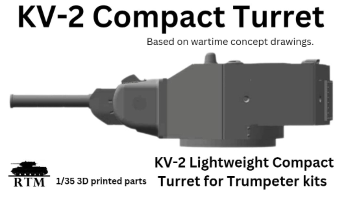 1/35 ソビエト KV-2 軽量小型砲塔(トランぺッター用)