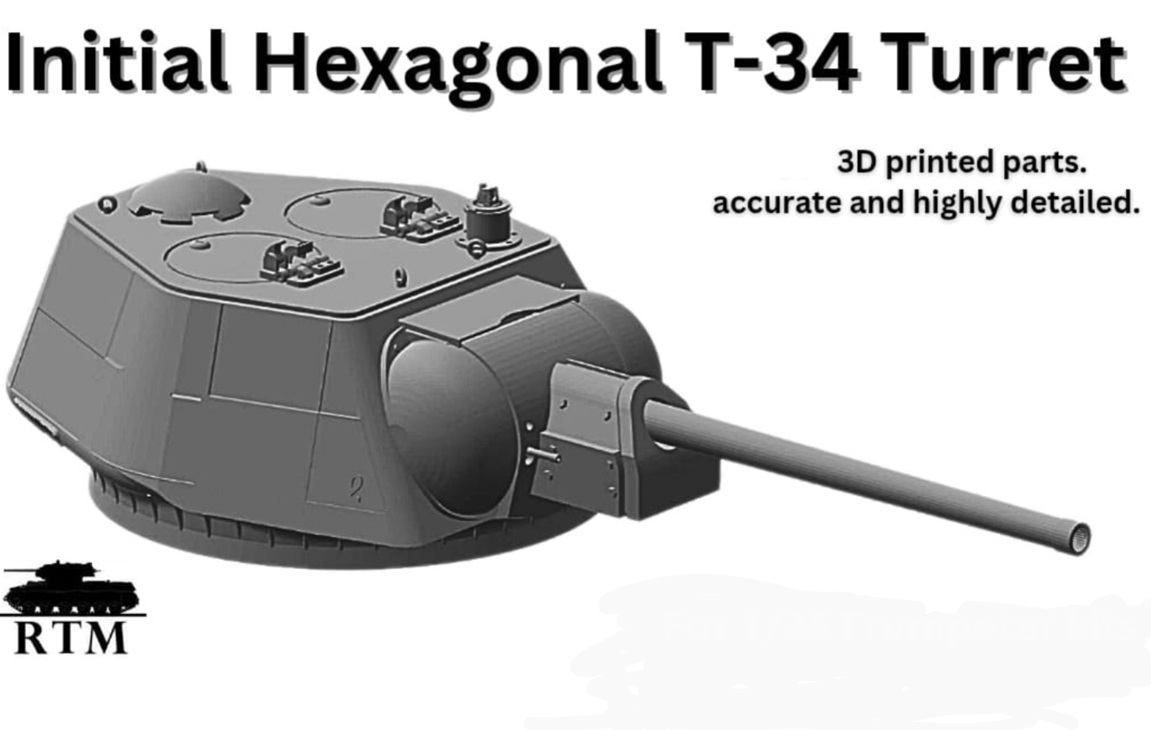 1/35 ソビエト T-34/76 六角砲塔（ドラゴン用）