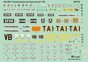 1/35 UAZ469用デカールセット(トランペッター用)