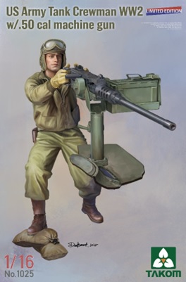 予約する　　1/16 WW.Ⅱ 米陸軍 戦車兵w/.50 機関銃 (限定版)
