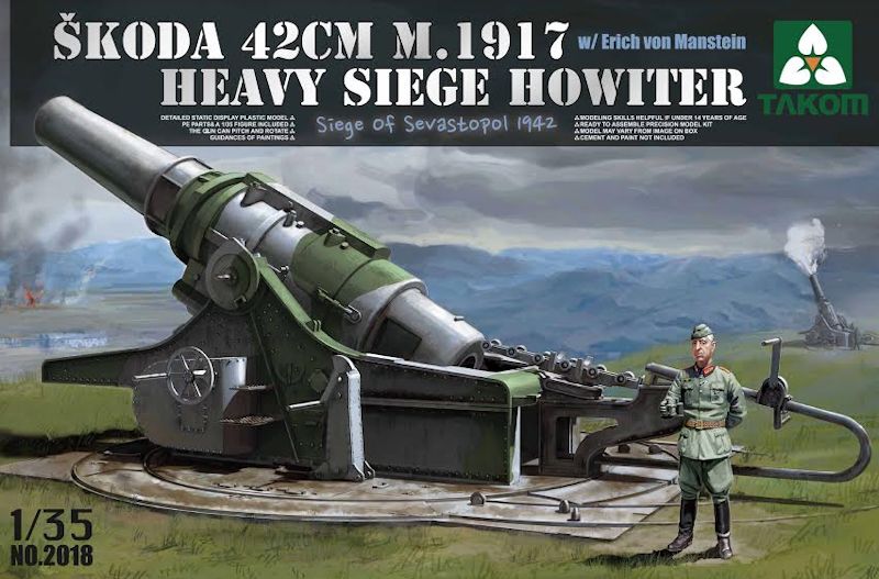 1/35 シュコーダ 42cm M.1917 重攻城用臼砲 エーリッヒ・フォン・マンシュタイン フィギュア付き