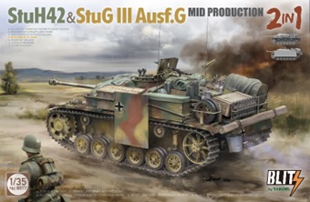 1/35 10.5cm突撃榴弾砲42 & III号 突撃砲G型 中期型 2 in 1 w/車載品