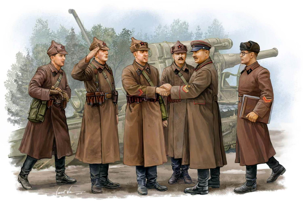 1/35 ソビエト軍砲兵セット "部隊検閲" - ウインドウを閉じる