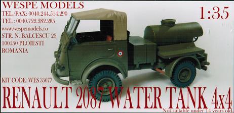 1/35 RENAULT 2087 WATER TANK 4×4 - ウインドウを閉じる