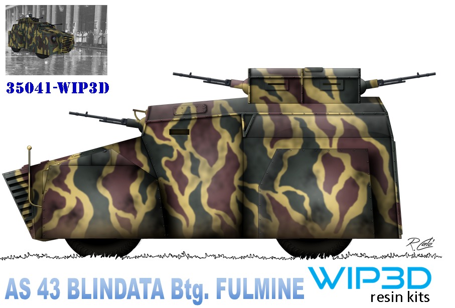 1/35 ヴィベルティ AS43装甲車・強化装甲タイプ